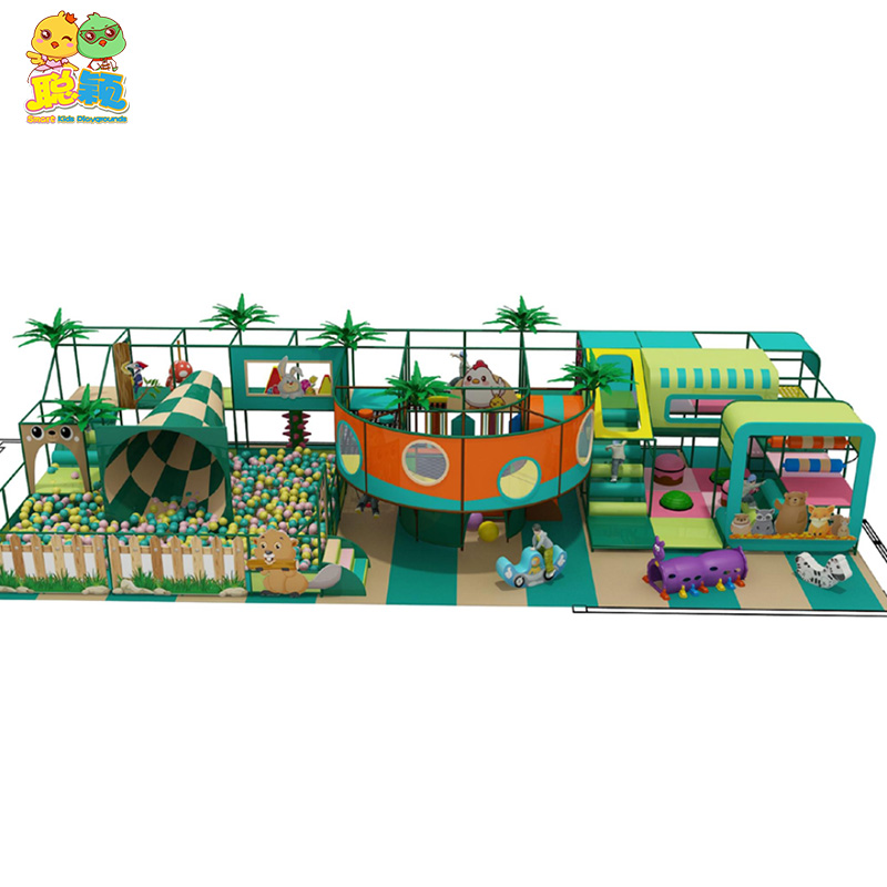 Customized New Style Jungle Theme Soft Play Indoor Playground With High Quality