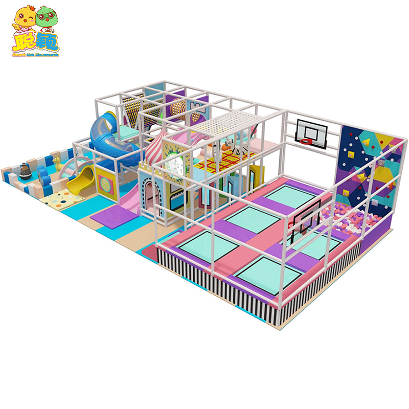 High Quality Combined Trampoline Jumping Kids Soft Play Indoor Playground