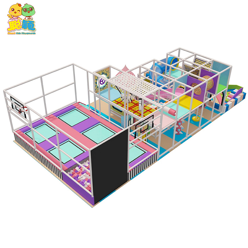 High Quality Combined Trampoline Jumping Kids Soft Play Indoor Playground