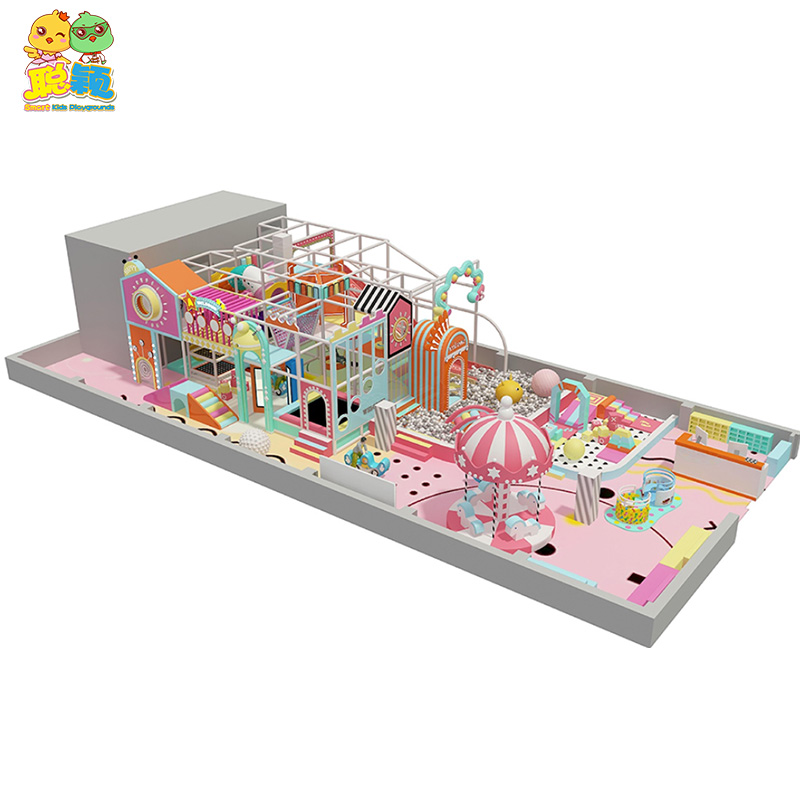 Beautiful Sweet Theme Functional Soft Play Kids Indoor Playground