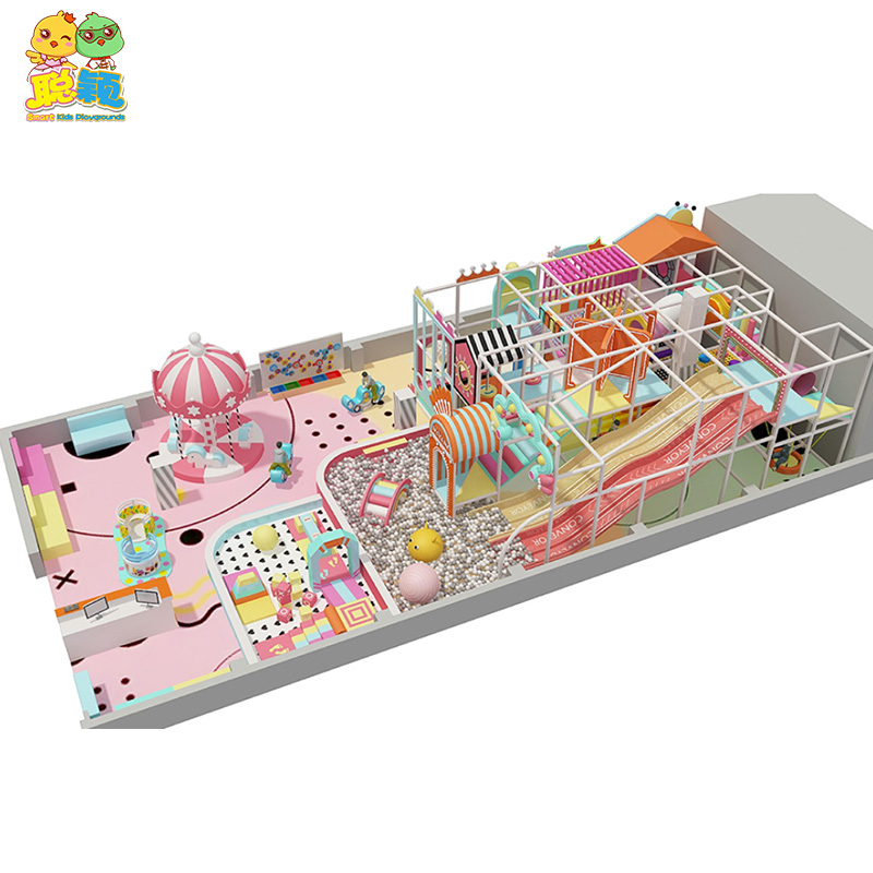 Beautiful Sweet Theme Functional Amusement Park Soft Play Kids Indoor Playground