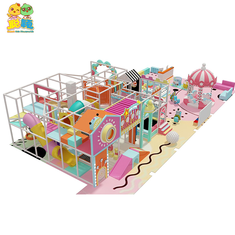 Beautiful Sweet Theme Functional Amusement Park Soft Play Kids Indoor Playground
