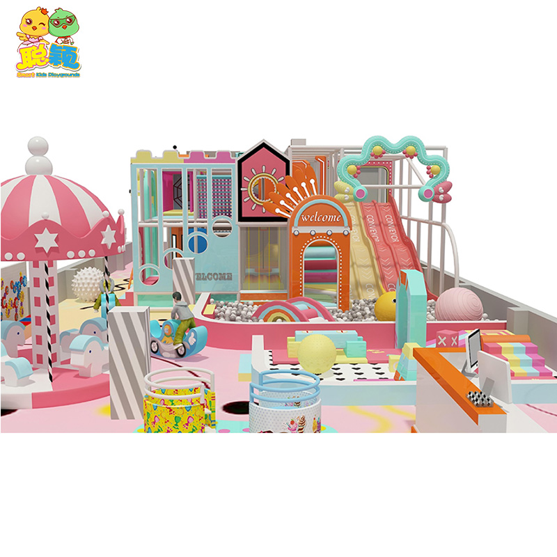Beautiful Sweet Theme Functional Amusement Park Soft Play Kids Indoor Playground