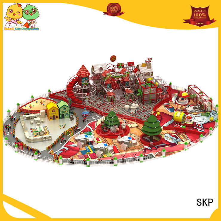 SKP wooden playground equipment for kids fun for play house