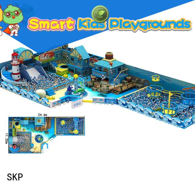 SKP indoor ocean themed playground supplier for restaurant