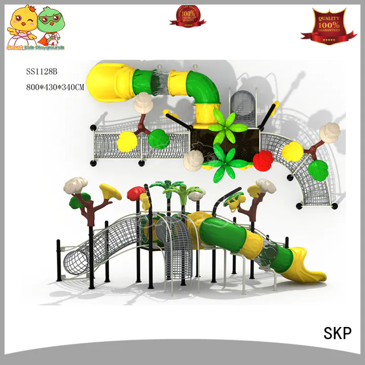SKP stable wooden slide for pre-school