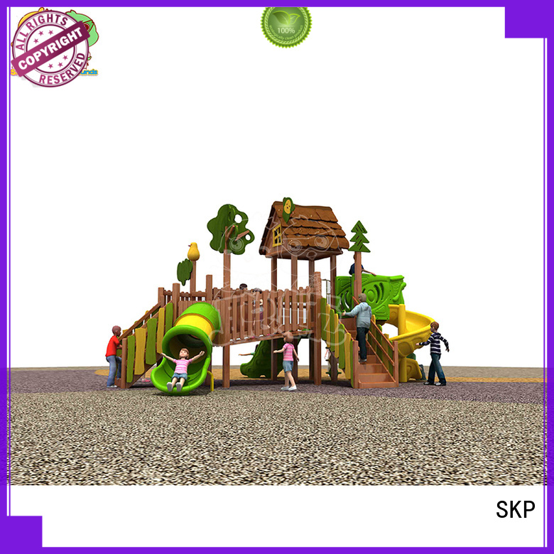 durable wooden slide play factory for pre-school