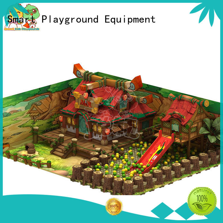 funny wooden playground supplier for indoor