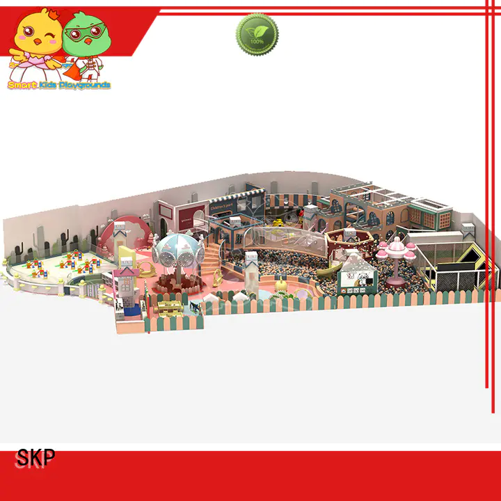 SKP wooden playground equipment for fitness for shopping mall