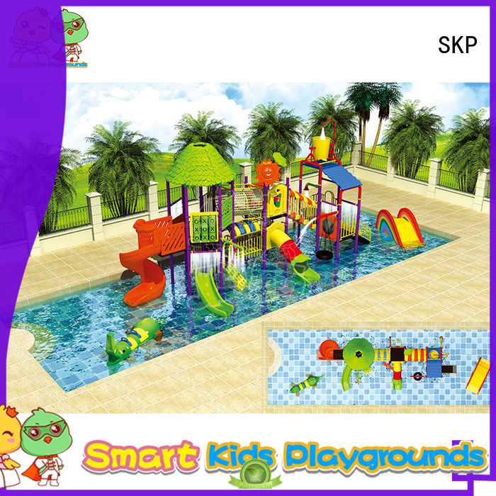 SKP security water slides simple assembly for plaza