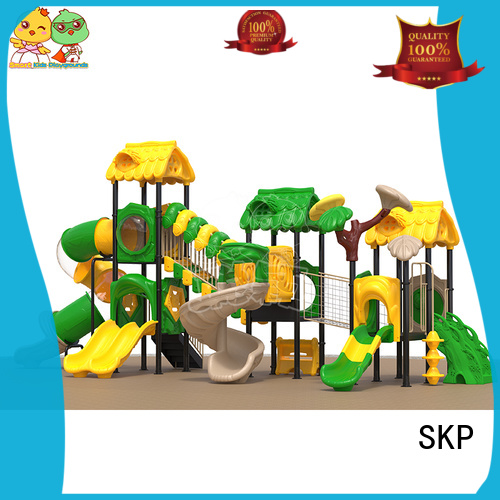 stable plastic slide wooden wholesale for kindergarten