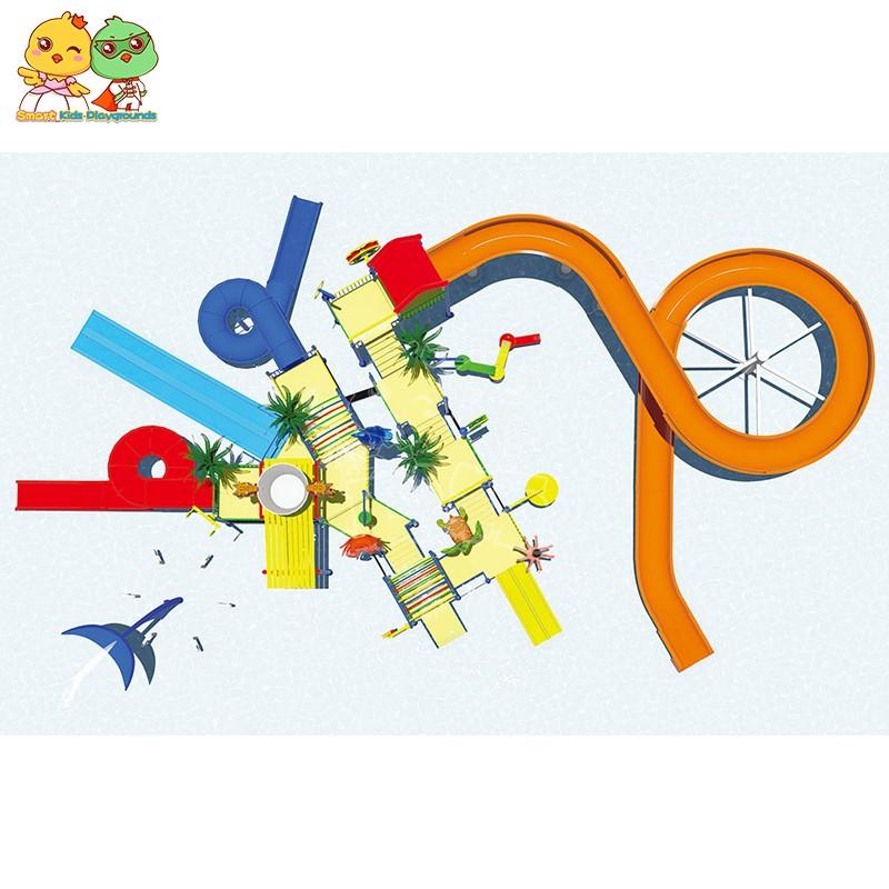 SKP colorful water park equipment factory price for amusement park-2
