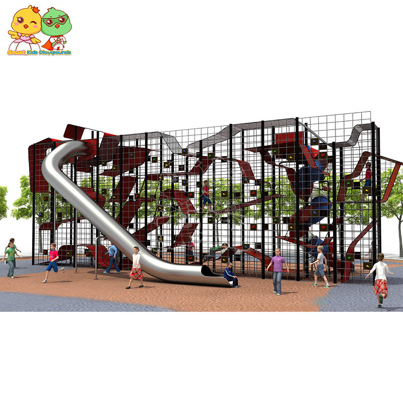 Children climbing wall slide customized commercial for sale