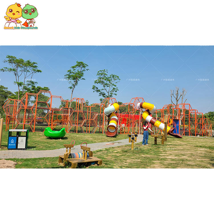 Children outdoor playground big slides for sale park kids climbing equipment
