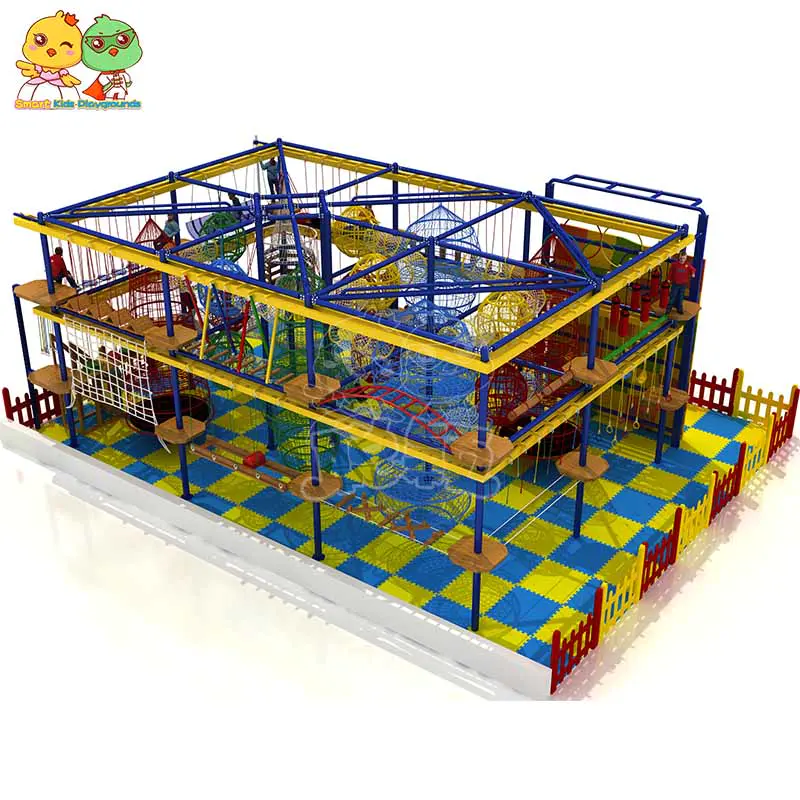 Rope play course equipment indoor playground for for challenge  SKP-1811203