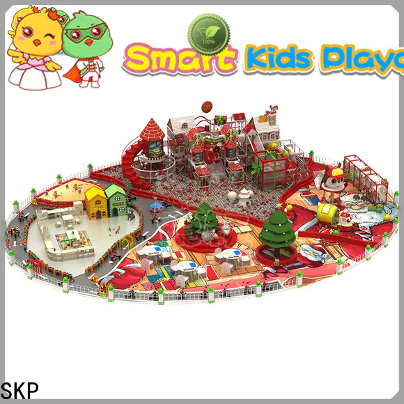 SKP funny wooden playground equipment high quality for indoor