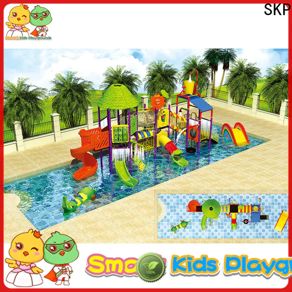 SKP popular park water slides simple assembly for plaza