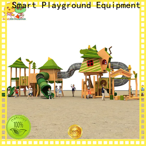 SKP amusement wooden slide for kindergarten