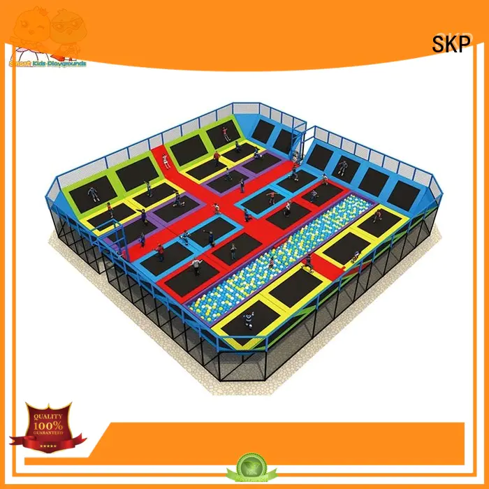 SKP Customized kids indoor trampoline big for amusement park