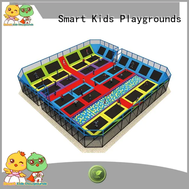 Hot sale trampoline park big multicolor Smart Kids Playgrounds Brand