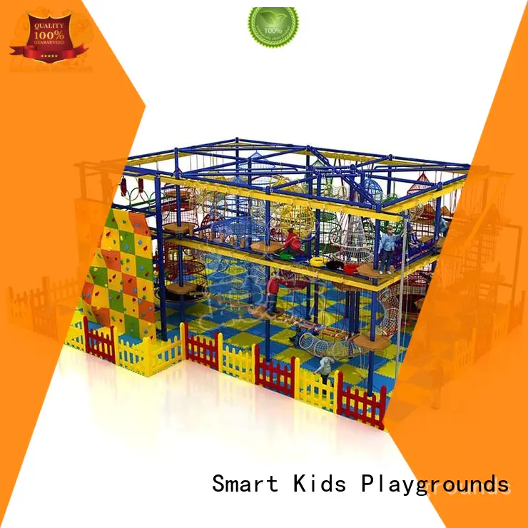 challenge rope play equipment course customized Smart Kids Playgrounds company